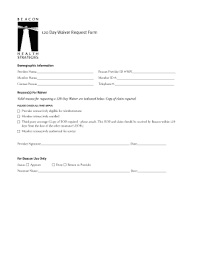 Fillable Online 120 Day Waiver Request Form Beacon Health Strategies Fax Email Print Pdffiller