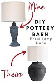 Easy 4 Pottery Barn Lamp Dupe Diy Lamp Makeover Rustic Table Lamps Pottery Barn Lamps
