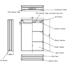 Dune illuminated mirror 50 x 80. Crosswater Allure Single Door Mirror Cabinet 500 X 700mm Al5070al