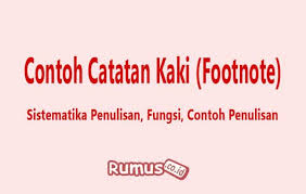 Pada umumnya, catatan kaki dituli dengan huruf yang lebih kecil dibandingkan huruf yang terdapat dalam teks. Contoh Catatan Kaki Footnote Yang Benar Cara Menulisnya
