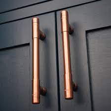 Modern Copper T Pull Handle Drawer Pull Cabinet Hardware Etsy Kitchen Door Handles Kitchen Handles Copper Handles
