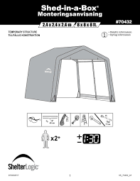 Shelterlogic Shed In A Box Manual Pdf Download Manualslib