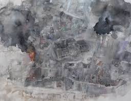 David Hamilton, Blitz, St Pauls | RWS NOW | Royal Watercolour Society
