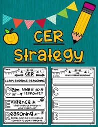 Cer Strategy Claim Evidence Reasoning Graphic Organizer With Anchor Chart