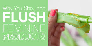 Tampons should be ok to flush because they are cotton, and they are designed to break down — right? Why You Shouldn T Flush Feminine Products