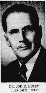 Dr Joe Elliott Busby (1891-1970)