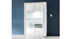 Weiß matt / weiß mdf hochglanz, fronten in hochglanz. Vitrine Sky Vitrinenschrank In Weiss Matt Inklusive Softclose