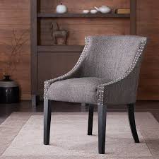 Madison Park Caitlyn Roll Back Accent Chair In Grey Olliix Fpf18 0157 Small Chair For Bedroom Living Room Chairs Accent Chairs