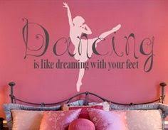 Dance Ballet Theme Bedroom Girls Dancing Wall Decor Dance Bedroom Ballet Room Dance Rooms