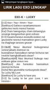 Lirik Lagu Exo Lengkap For Android Apk Download