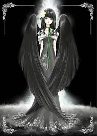 Anime Angel With Black And White Wings Pretty Dark Angel Anime Angel Anime Fairy Dark Anime