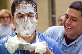 Acts of extreme whipped cream celebrate money for buffalo milk