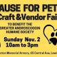 Pause For Pets – Craft & Vendor Fair event image