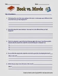 Compare Contrast Books And Movies Printable Classroom Freebies Books Vs Movies Reading Classroom Library Lessons