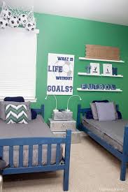 Does your kid love soccer? Boys Soccer Room Makeover Capturing Joy With Kristen Duke Soccer Bedroom Decor Soccer Room Boys Room Decor