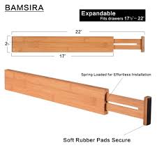 bamboo expandable kitchen drawer
