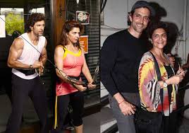Hrithik roshan and mother pinky roshan hit the gym together: This Whatsapp Message From Hrithik Roshan S Mother Will Force You To Bollywood News India Tv