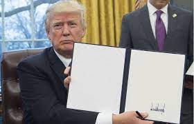Trump Signing Blank Template Imgflip