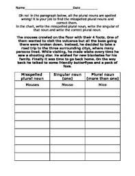 Our printable singular and plural nouns worksheets teach children in kindergarten through grade 4 to form nouns that refer to more than one. Word Study Plural Nouns Plurals Plural Nouns Word Study