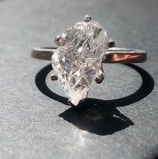Raw Diamond Ring Rough Diamond Ring Natural Diamond Ring Custom Sizing Raw Diamond Rings Rough Diamond Ring Jewelry