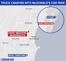 Catalog of restaurants and cafes in your city. Fairy Meadow Mcdonald S Truck Crashes Into Fast Car Park