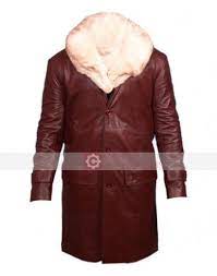 Buy Will Ferrell Anchorman 2 Coat Ron Burgundy Fur Coat Burgundy Fur Coat Leather Coat Mens Leather Coats