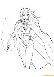 Avengers earths mightiest heroes wasp. Scarlet Witch Avengers Coloring Pages Cartoons Coloring Pages Coloring Pages For Kids And Adults
