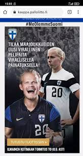 Suomen jalkapallomaajoukkue on toki päässyt lopputurnauksiin. Maajoukkueen Uusi Pelipaita Sivu 73 Futisforum2