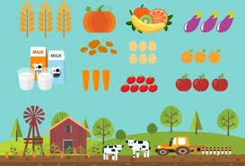 Farming Products Icons Colorful Cartoon Sketch Vectors Stock In Format For Free Download 1 51mb Cartoon Sketches Vector Free Sketch Free