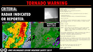 Tor) is a severe weather warning product issued by regional offices of weather forecasting agencies throughout the world to alert the public when a tornado has been reported or indicated by weather radar within the parent severe thunderstorm. Tornado Siren That Siren You May Hear April 12 Is A Drill