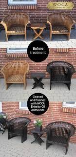 Wooden Garden Furniture Cleaned W Woca Exterior Cleaner And Oiled W Woca Exterior Oil Anthrac Wooden Garden Furniture Garden Furniture How To Clean Furniture