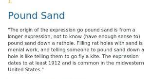 Urban Dictionary Pound Sand Sand Urban Dictionary Pound