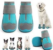 Dog Shoes for Large Dogs, Medium Dog Boots & Paw Protectors for Hardwood  Floors, Outdoor Dog Booties for Hot Pavement Winter Snow Hiking, Breathable  ...