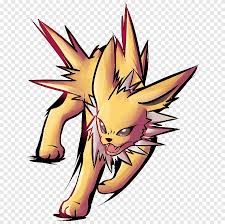 Fire eevee (#133) end of evolution Jolteon Png Pngegg