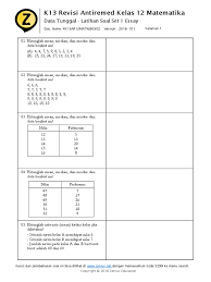 Beberapa pembahasan soal matematika dasar statistika data tunggal (*soal dari berbagai sumber) di atas adalah coretan kreatif siswa pada. Latihan Soal Statistika