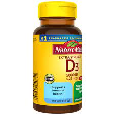 Vitamin d supplement 5000 iu. Nature Made Extra Strength Vitamin D3 5000 Iu 125 Mcg 100 Softgels High Potency Vitamin D Helps Support Immune Health Strong Bones And Teeth Muscle Function Walmart Com Walmart Com