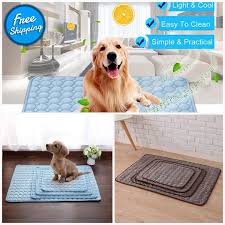 Pet Soft Summer Cooling Mats Blanket Pet Dog Self Cooling Mat Pad Summer Car Seat Ice Silk Mat Pet Cooling No Pet Halloween Costumes Pet Costumes Pet Companies