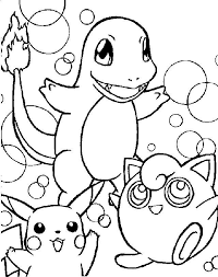 Kleurplaat Van Charmander Pickachu En Andere Kleurplaten Gratis Kleurplaten Pokemon