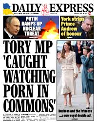 Daily Express on X: Tomorrows front page: Tory MP caught watching porn  in Commons TomorrowsPapersToday t.coywItTumy1U  t.couEmzoWdDS9  X