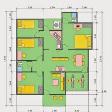 Denah Rumah 3 Kamar Ukuran 6x12 Terbaik Dan Terbaru Denah Rumah Denah Rumah Pedesaan Desain Rumah