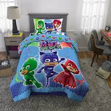 I think we can try these on our son's birthday party. Pj Masks Kids Microfiber Bed In A Bag Bedding Bundle Set 4 Piece Blue Walmart Com Walmart Com