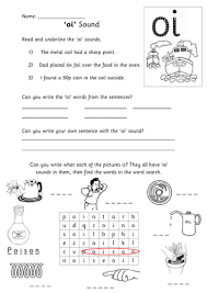 Certain consonants blend together and these need to be mastered by. Oi Sound Activity Sheet Teaching Resources