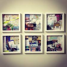 Urlaubserinnerung Bilderrahmen Mit Tickets Postkarten Reisewand Diy Bastelideen Dekor