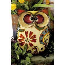 Decmode Metal Owl Sculpture Owl Sculpture Owl Decor Branch Wall Decor