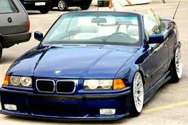 Bmw E36 3 Series Cabrio Blue Slammed Bmw Bmw Convertible Bmw E36