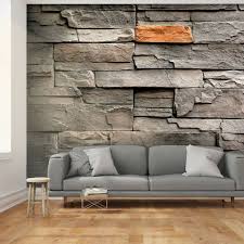 Fototapete Grau Optik Stein Steinwand Tapete Fototapete Grau Optik Stein Steinw In 2020 Brick Wallpaper Living Room Living Room Murals Wallpaper Living Room