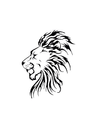 Lion Head Side View Tattoo Lion Outline Tattoo Related Keywords Lion Head Drawing Tribal Lion Tattoo Lion Head Tattoos