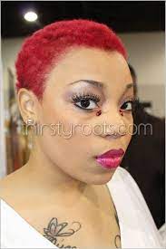 Use plenty of moisturizers to glue your hair to your scalp. Short Red Hairstyles For Black Women