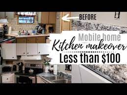 If you have an older mobile home, you've probably realized many of the kitchen areas look the same. Kitchen Makeover On A Budget Less Than 100 Mobile Home Kitchen Makeover Modern Farmhouse Style Youtube