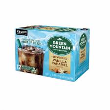 Comprehensive nutrition resource for green mountain coffee. Green Mountain Coffee Roasters Brew Over Ice Vanilla Caramel K Cup Pods 12 Ct Fred Meyer